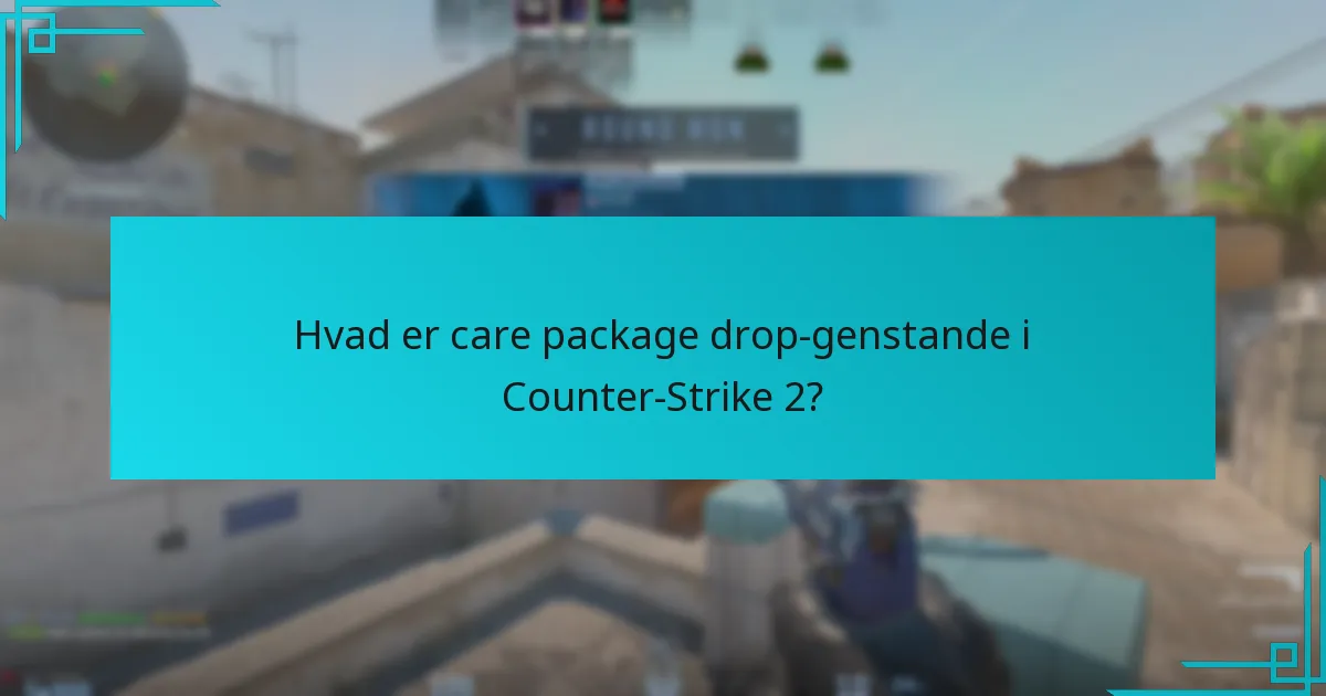 Hvilke genstande kan findes i Counter-Strike 2 care packages?