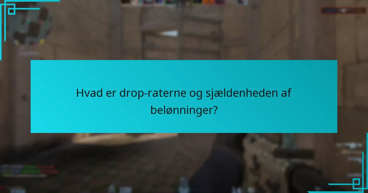 Hvad er drop-raterne og sjældenheden af belønninger?