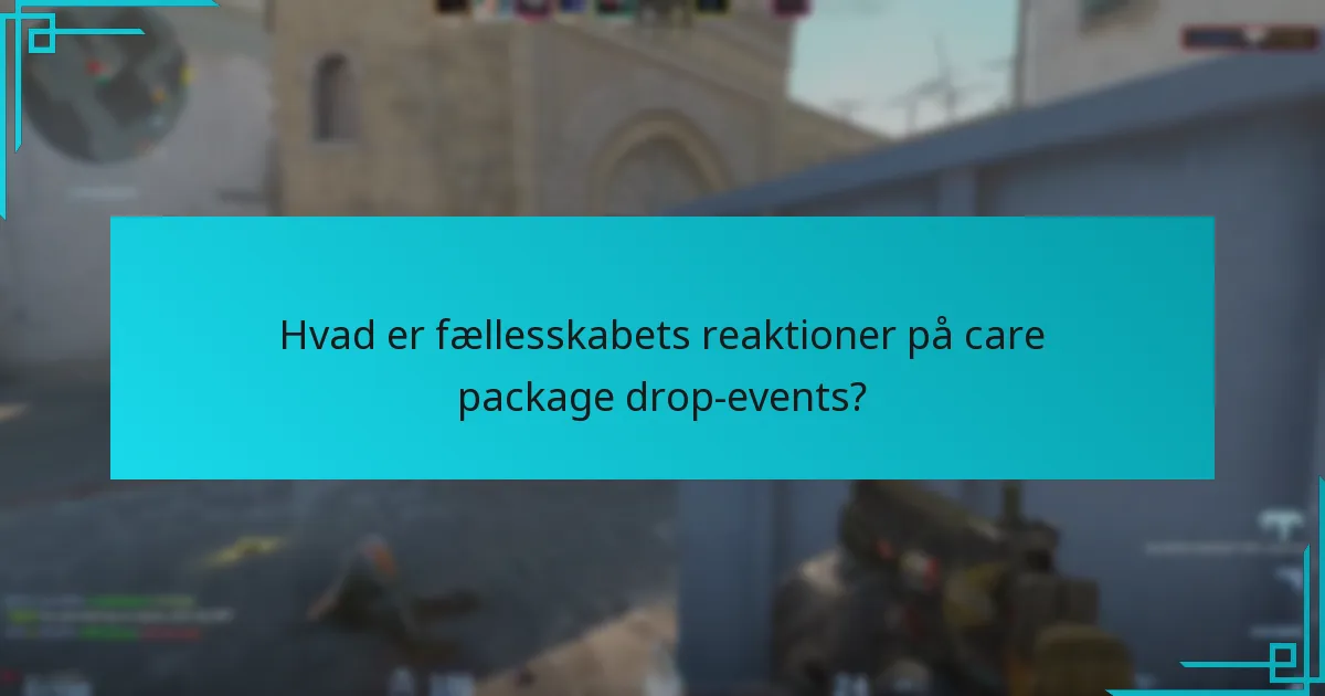 Hvilke genstande er inkluderet i care packages?